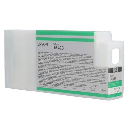 New, Pre-Owned - Epson T642B Green 150ml Ink Cartridge