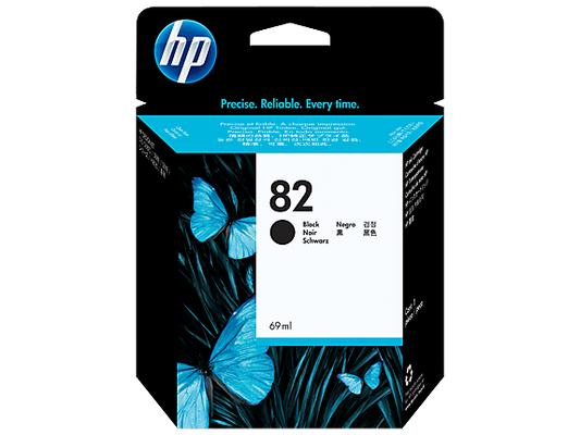 New, Pre-Owned - HP 82 69-ml (CH565A) Black Ink Cartridge