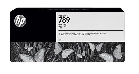 New, Pre-Owned - HP 789 775ml Cyan Latex DesignJet Ink Cartridge, CH616A