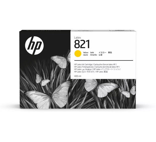New, Pre-Owned - HP 821 400ml High-Yield Yellow Latex Ink Cartridge, G0Y88A