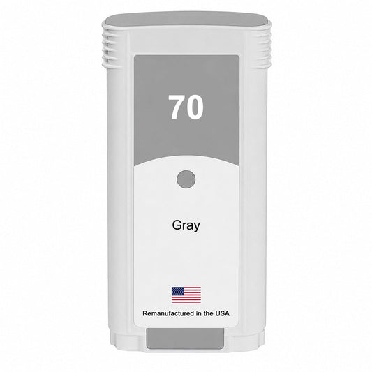 U.S. Remanufactured for HP 70 130-ml (C9450A) Gray Ink Cartridge