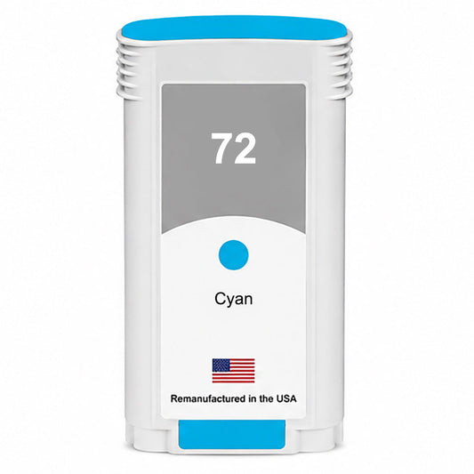 U.S. Remanufactured for HP 72 130-ml (C9371A) Cyan Ink Cartridge