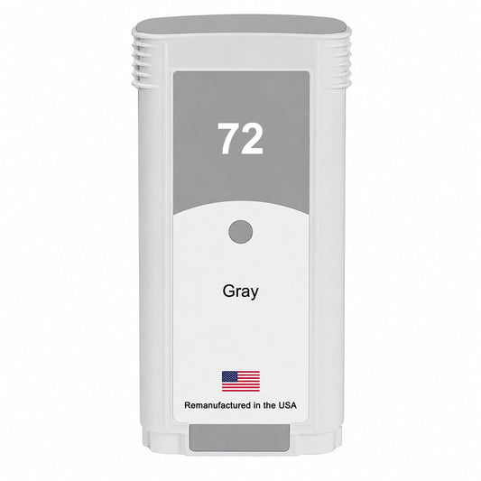 U.S. Remanufactured for HP 72 130-ml (C9374A) Gray Ink Cartridge