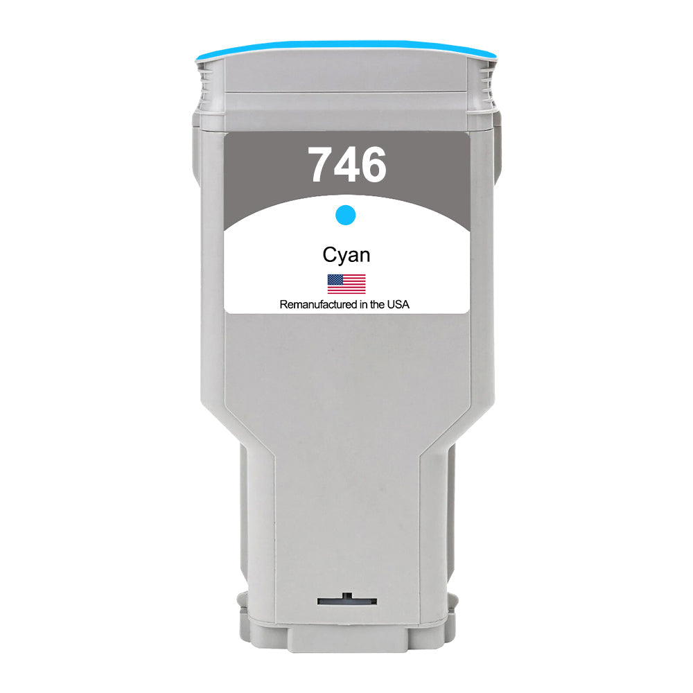 US Remanufactured for HP 746 Standard Yield Cyan Ink Cartridge, P2V80A