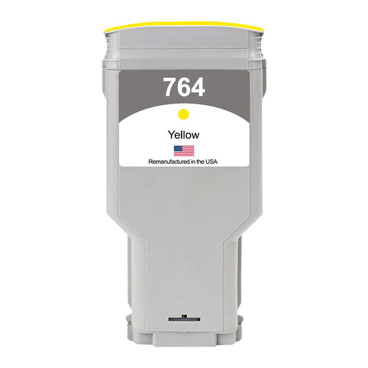US Remanufactured for HP 764 300mL Yellow Ink Cartridge, C1Q15A