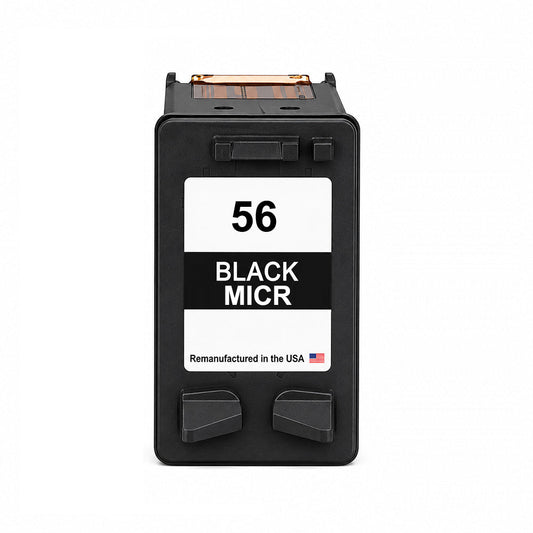 U.S. Remanufactured for HP 56 (C6656AN) Black MICR Ink Cartridge