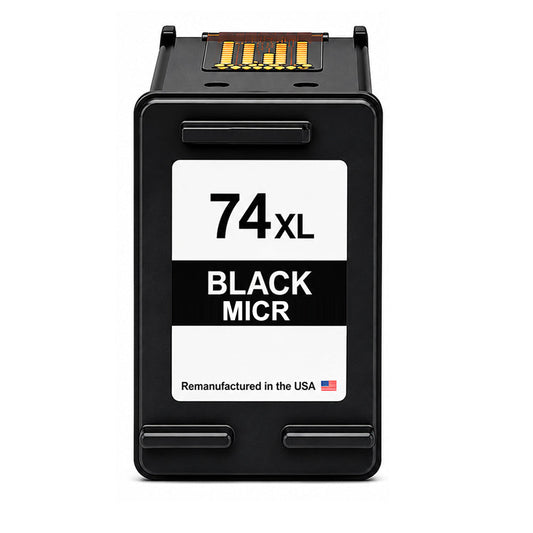 U.S. Remanufactured for HP 74XL (CB336WN) Black MICR Ink Cartridge