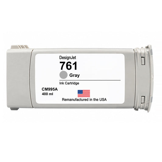 U.S. Remanufactured for HP 761 400ml (CM995A) Gray Ink Cartridge