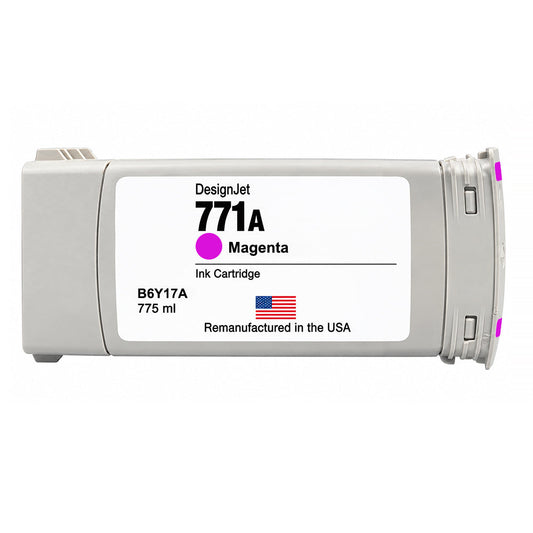 U.S. Remanufactured for HP 771 775ml (B6Y17A) Magenta Ink Cartridge
