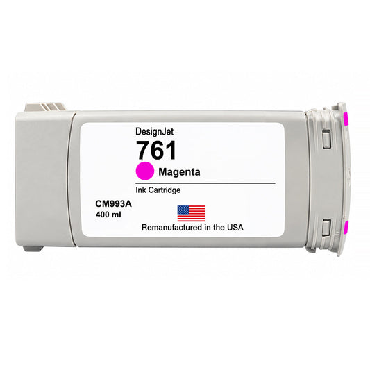 U.S. Remanufactured for HP 761 400ml (CM993A) Magenta Ink Cartridge