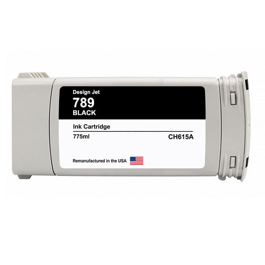 U.S. Remanufactured for HP 789 775ml (CH615A) Black Ink Cartridge
