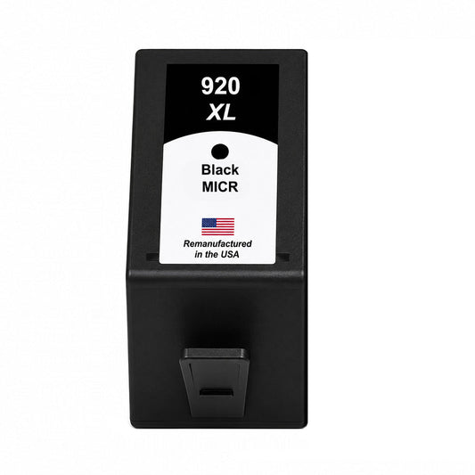 U.S. Remanufactured for HP 920XL (CD975AN) Black MICR Ink Cartridge