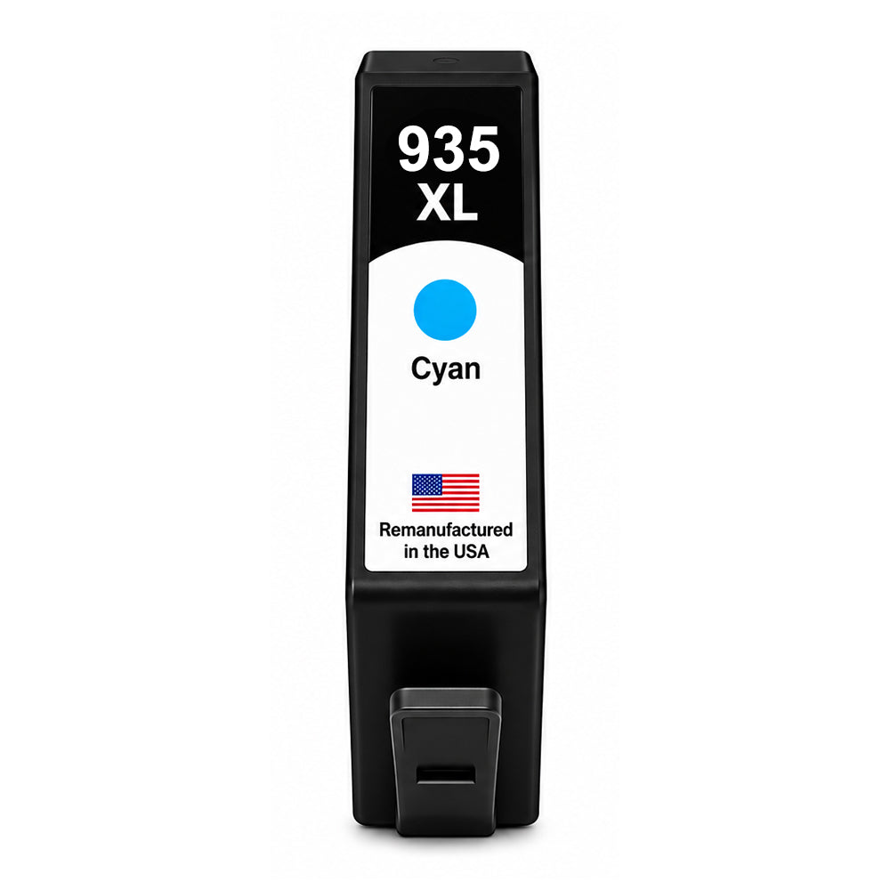U.S. Remanufactured for HP 935XL (C2P24AN) Cyan Ink Cartridge