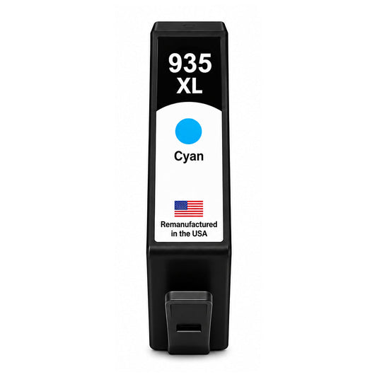 U.S. Remanufactured for HP 935XL (C2P24AN) Cyan Ink Cartridge