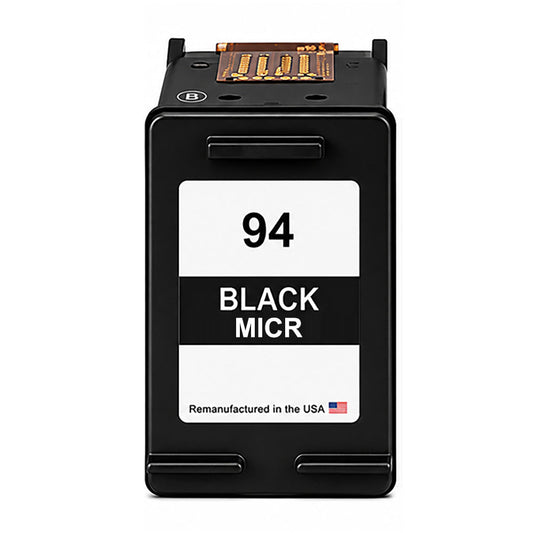 U.S. Remanufactured for HP 94 (C8765WN) Black MICR Ink Cartridge
