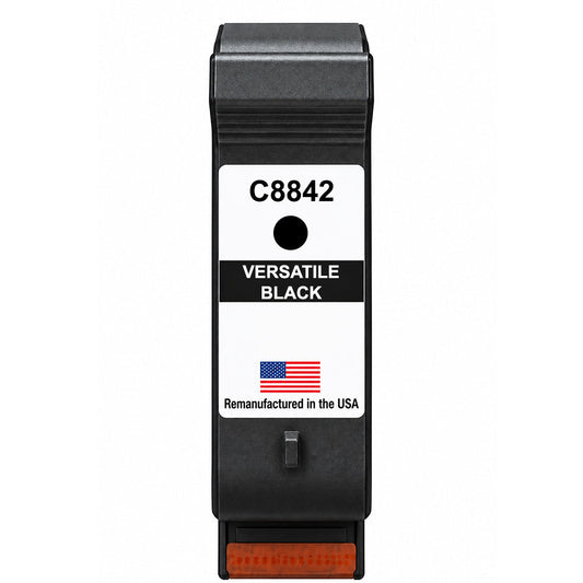 U.S. Remanufactured TIJ for HP C8842A Versatile Black Thermal Inkjet Cartridge