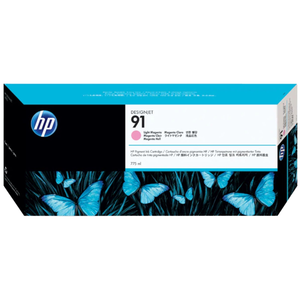 New, Pre-Owned - HP 91 775-ml (C9471A) Light Magenta Ink Cartridge