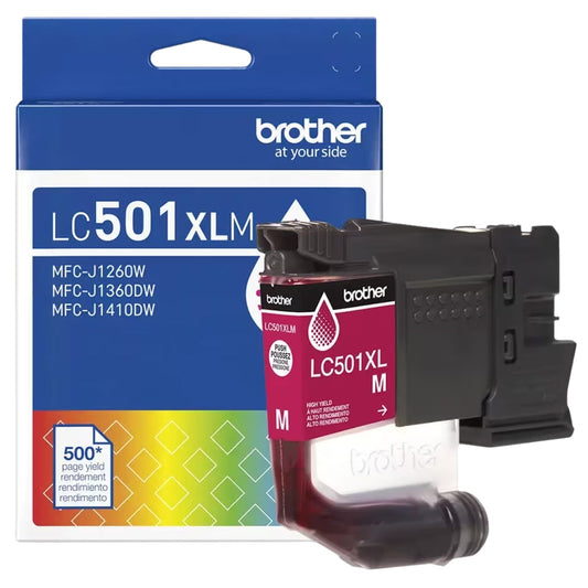 New, Pre-Owned - Brother LC501XL High Yield Magenta Ink Cartridge