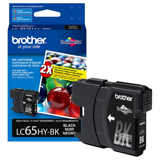 New, Pre-Owned - Brother LC65 Black Ink Cartridge