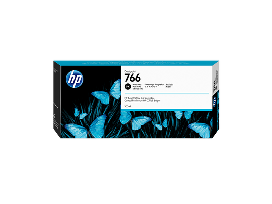 New, Pre-Owned - HP 766 High Yield Photo Black 300ml Ink Cartridge, P2V94A
