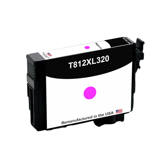 U.S. remanufactured for Epson 812XL Magenta High Yield Ink Cartridge