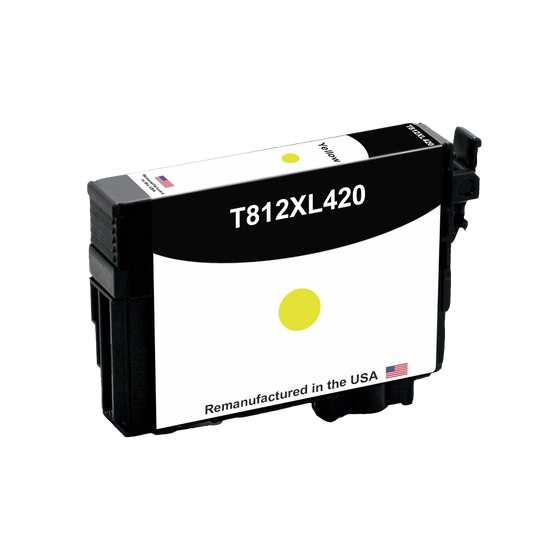 U.S. remanufactured for Epson 812XL Yellow High Yield Ink Cartridge