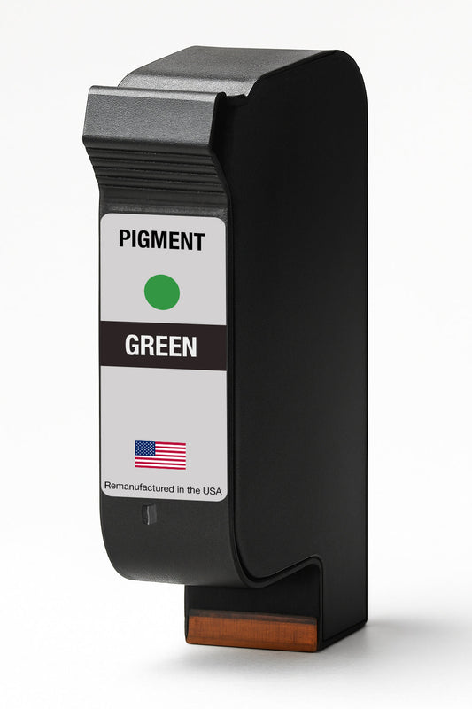 U.S. Remanufactured TIJ Pigment Green Thermal Inkjet Cartridge